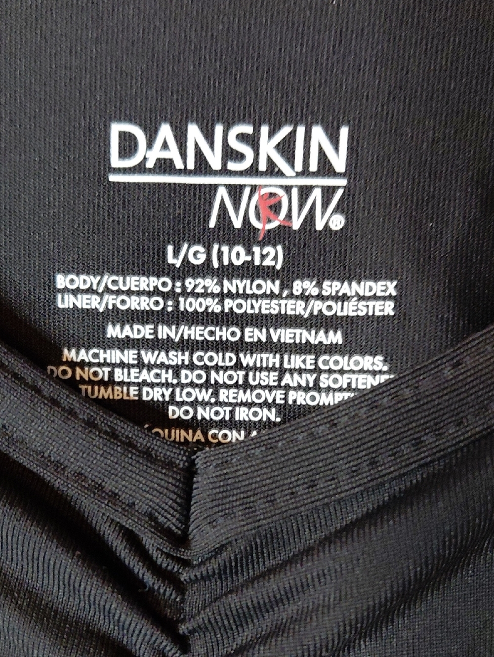 Danskin Black Bodysuit